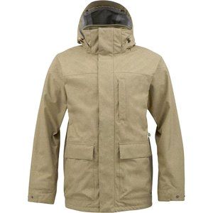 NEW $320 Burton GMP Thatcher Jacket!  Small  Tan  Dry Ride EcoNanoshell 2L Shell